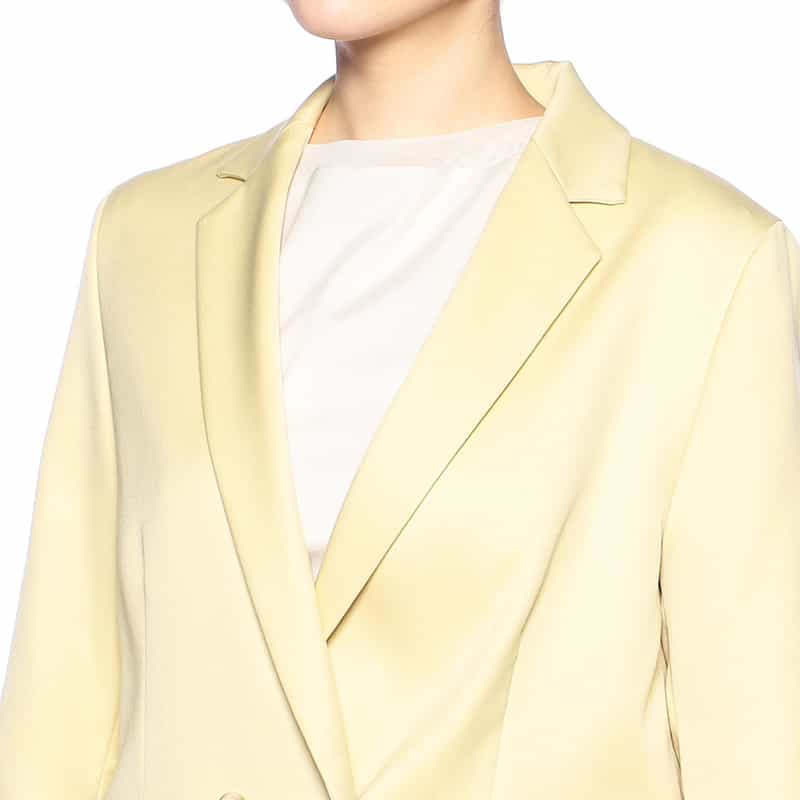 BARNEYS NEW YORK セットアップダブルブレステッドジャケット YELLOW