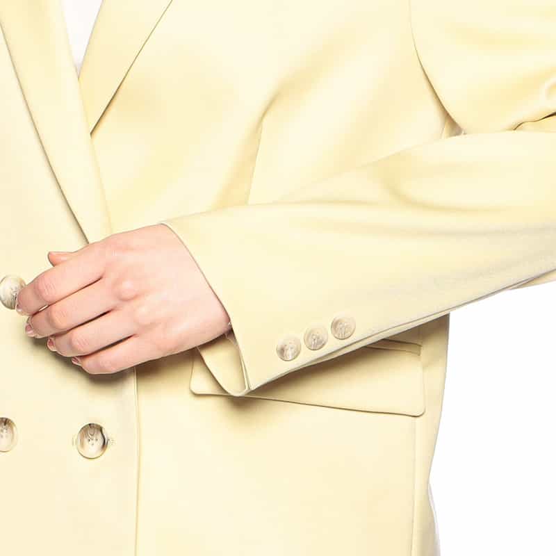 BARNEYS NEW YORK セットアップダブルブレステッドジャケット YELLOW