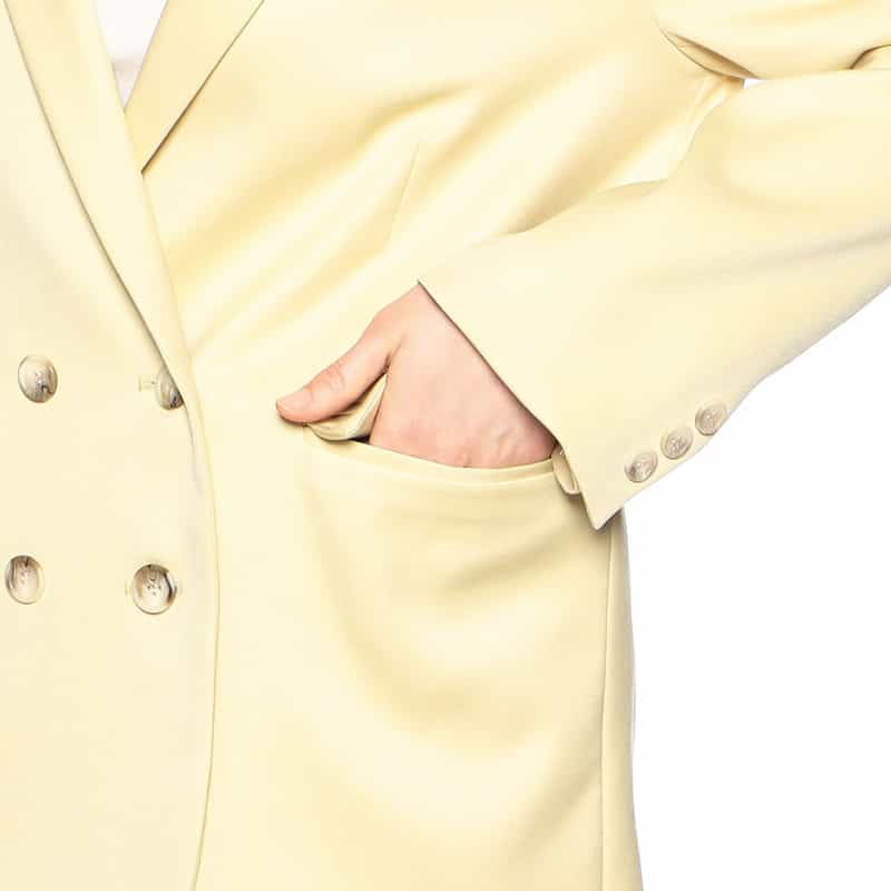 BARNEYS NEW YORK セットアップダブルブレステッドジャケット YELLOW