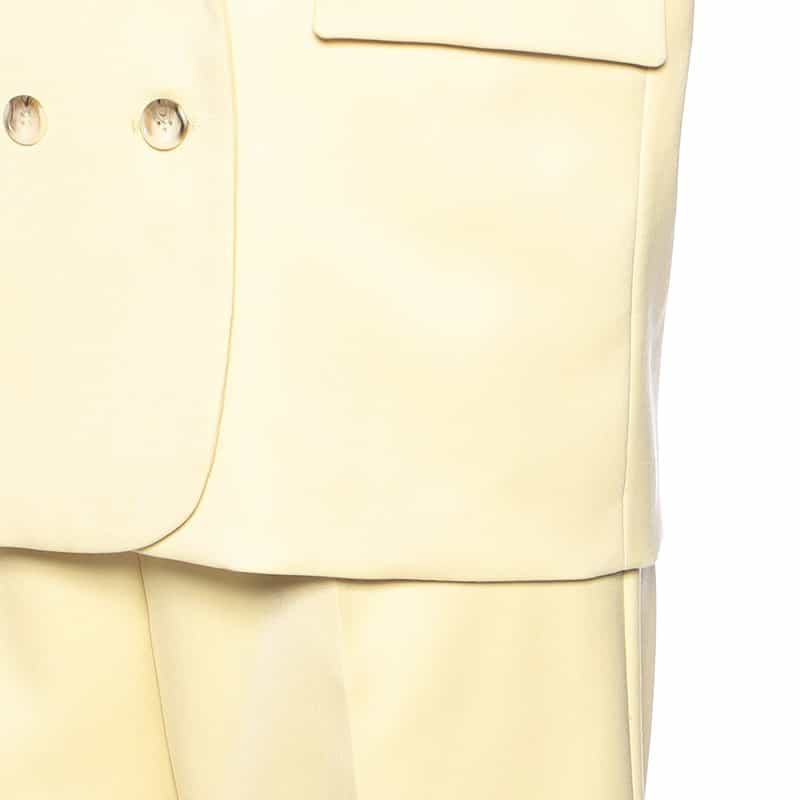 BARNEYS NEW YORK セットアップダブルブレステッドジャケット YELLOW