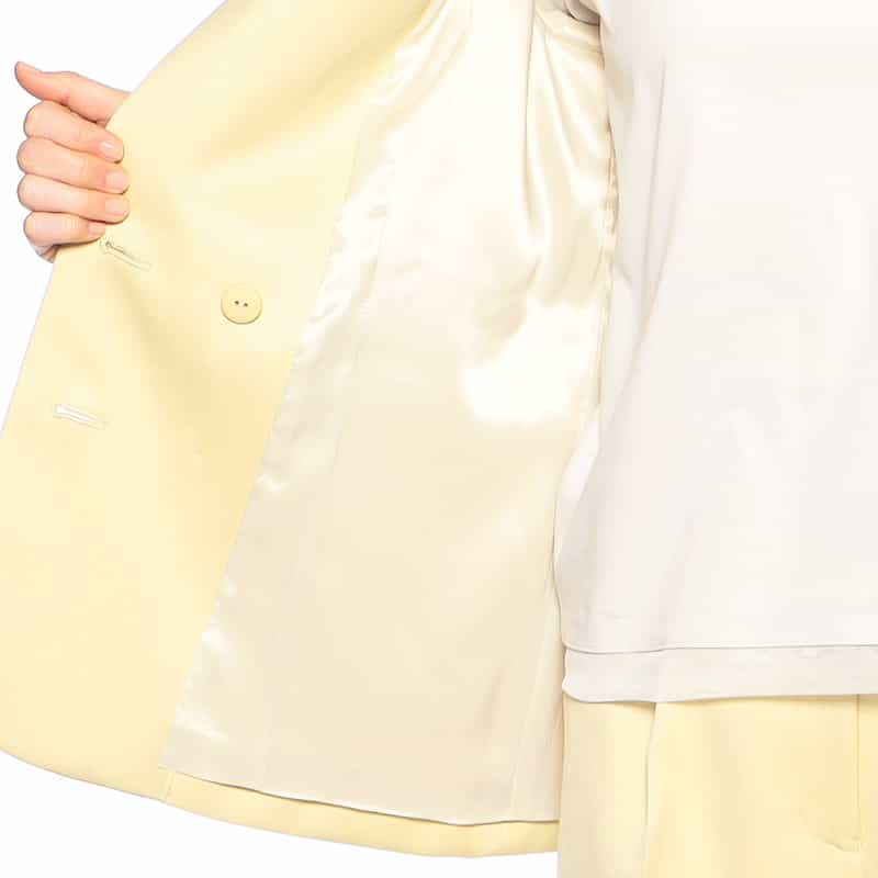 BARNEYS NEW YORK セットアップダブルブレステッドジャケット YELLOW