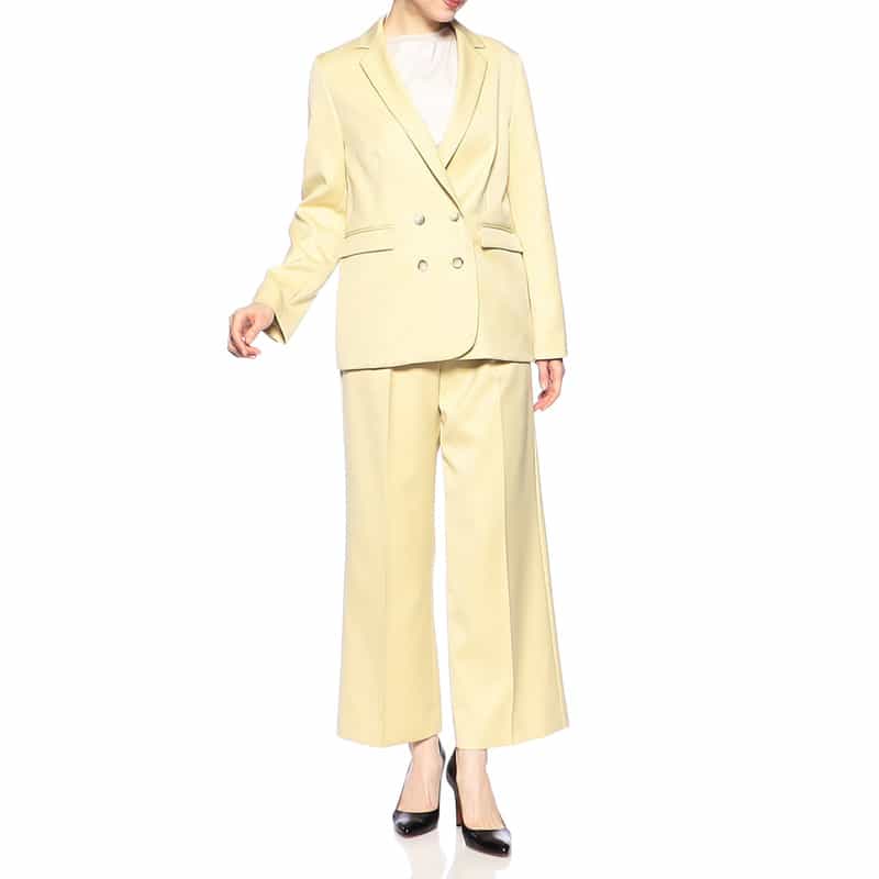 BARNEYS NEW YORK セットアップワイドパンツ YELLOW