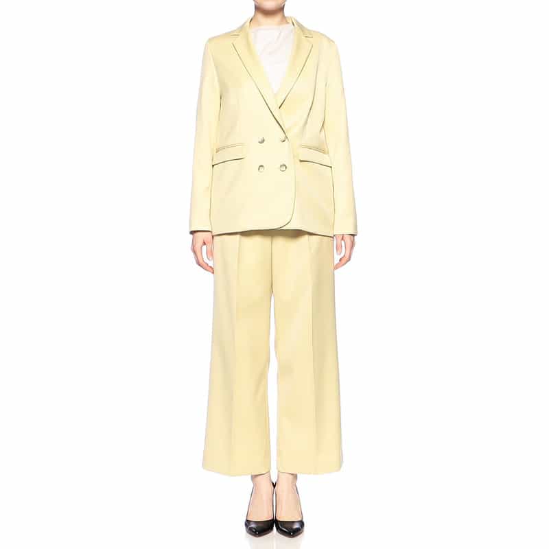 BARNEYS NEW YORK セットアップワイドパンツ YELLOW