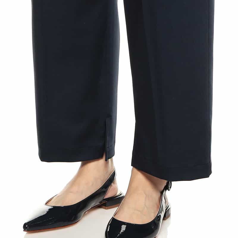 BARNEYS NEW YORK セットアップウォッシャブル ストレッチテーパードパンツ NAVY