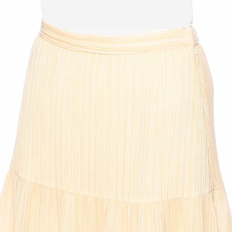 BARNEYS NEW YORK ウォッシャブルギャザースカート BEIGE