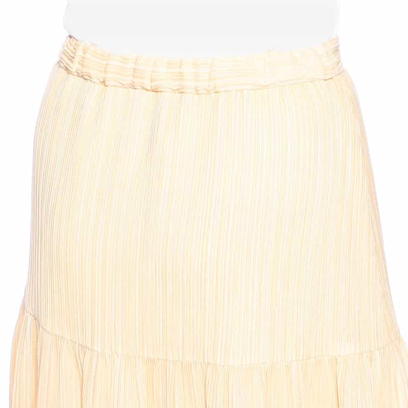 BARNEYS NEW YORK ウォッシャブルギャザースカート BEIGE