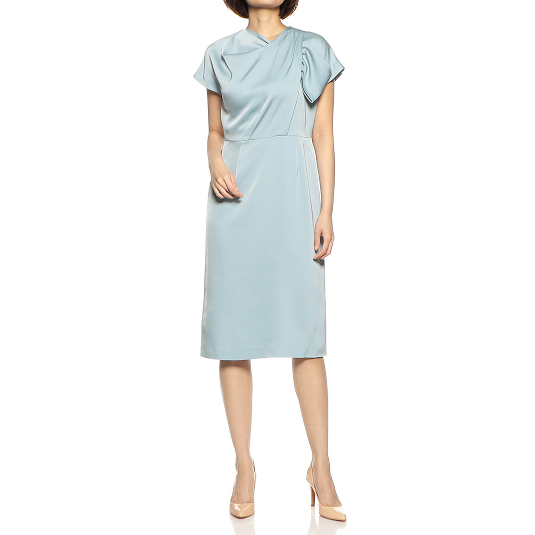 ネックリボンゲストドレス