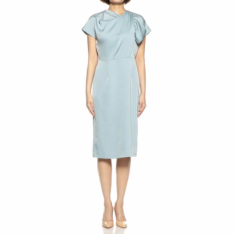 BARNEYS NEW YORK ネックリボンゲストドレス GREEN