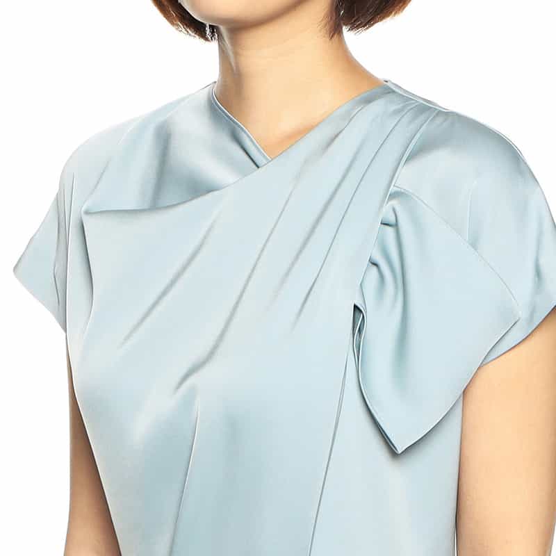 BARNEYS NEW YORK ネックリボンゲストドレス GREEN