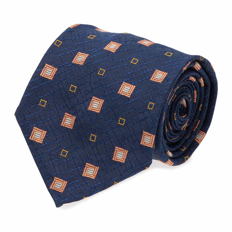 ATTO VANNUCCI FIRENZE 小紋柄セッテピエゲタイ NAVY