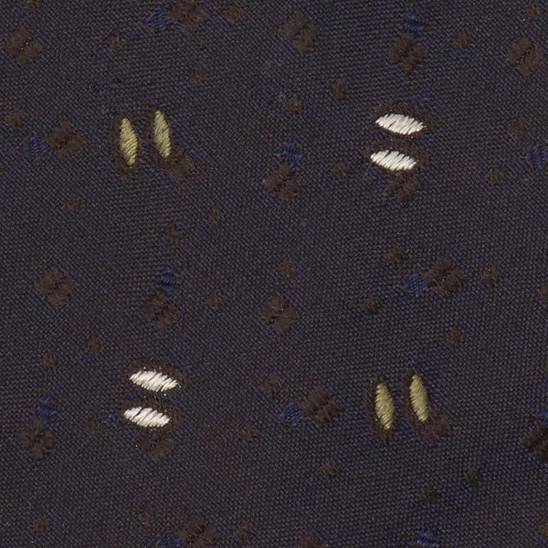 ATTO VANNUCCI FIRENZE オーバル柄セッテピエゲタイ NAVY