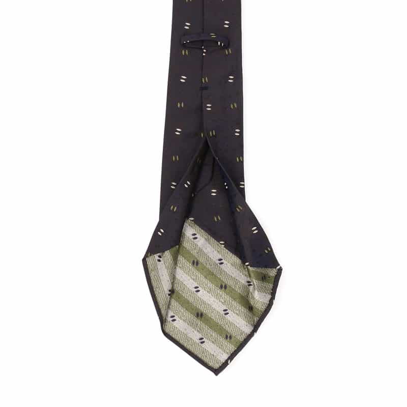 ATTO VANNUCCI FIRENZE オーバル柄セッテピエゲタイ NAVY