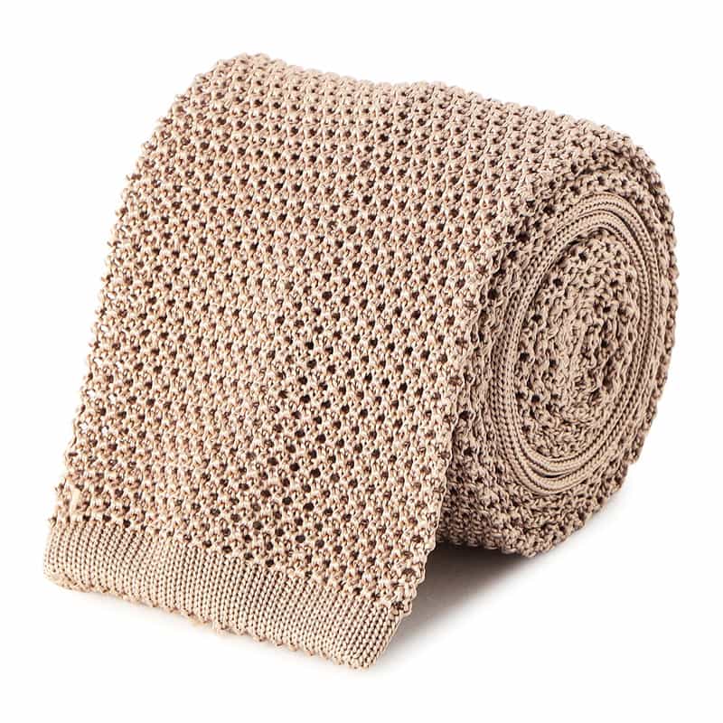 ATTO VANNUCCI FIRENZE ニットタイ BEIGE