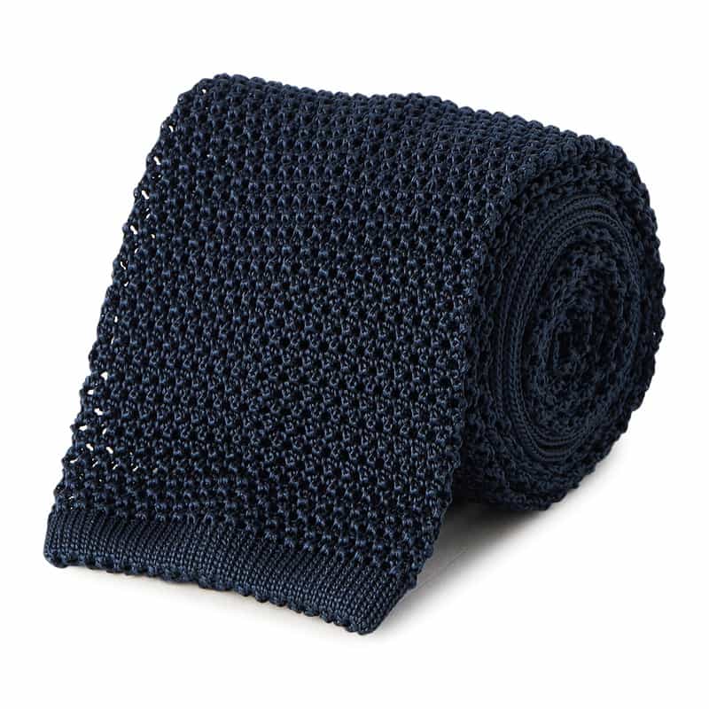 ATTO VANNUCCI FIRENZE ニットタイ NAVY