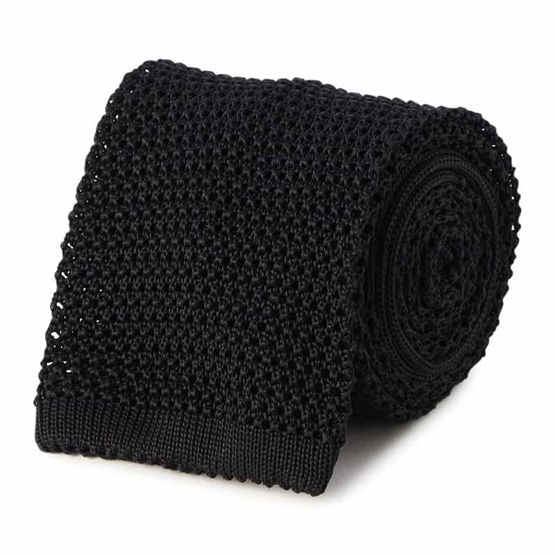 ATTO VANNUCCI FIRENZE ニットタイ BLACK