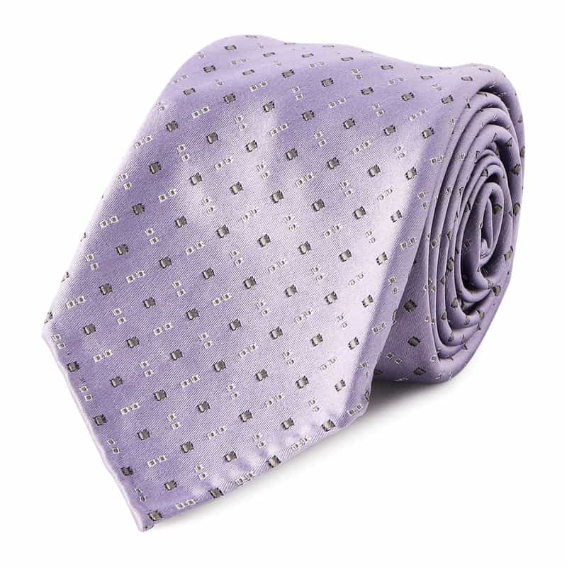 ATTO VANNUCCI FIRENZE 限定セッテピエゲ小紋柄タイ PURPLE