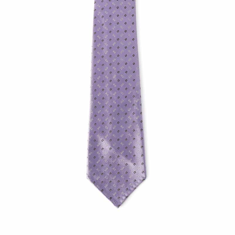 ATTO VANNUCCI FIRENZE 限定セッテピエゲ小紋柄タイ PURPLE