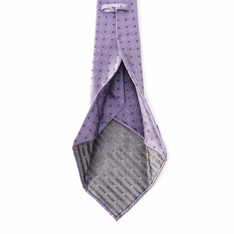 ATTO VANNUCCI FIRENZE 限定セッテピエゲ小紋柄タイ PURPLE