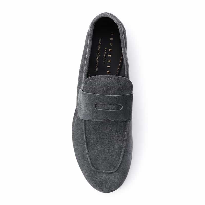 HENDERSON スエードコインローファー “CAPRI" GRAY