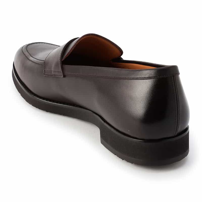BARNEYS NEW YORK 撥水コインローファー DARK BROWN