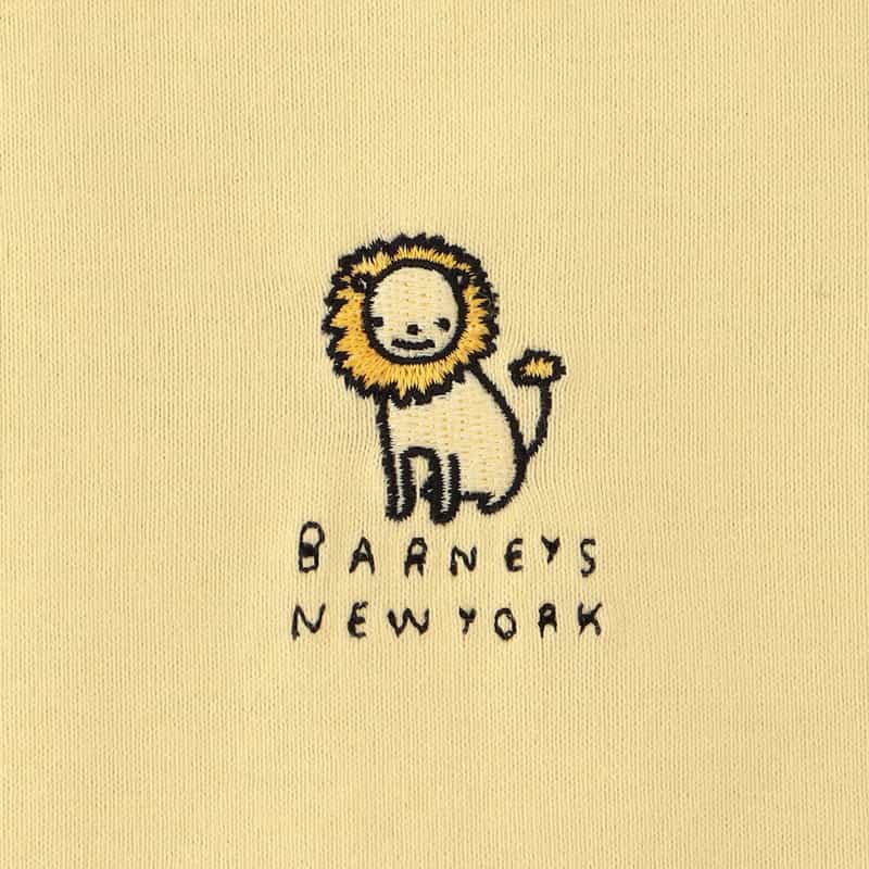 BARNEYS NEW YORK ライオン刺繍オーバーオール YELLOW