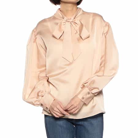 選ぶなら 2WAYシアーオーバーリボンタイ付きブラウス（2193482）｜BARNEYS トップス
