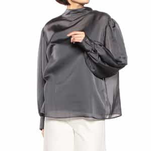 2WAYシアーオーバーリボンタイ付きブラウス（2193482）｜BARNEYS