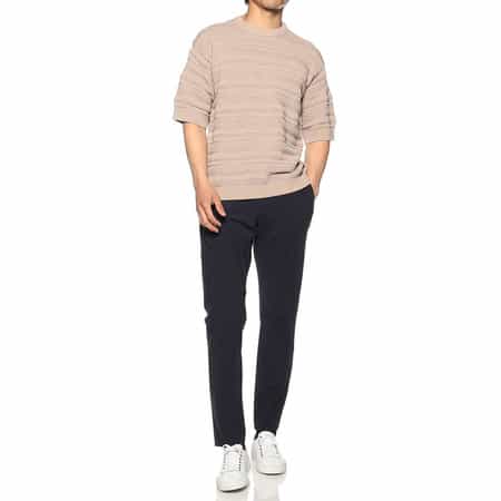 限定タック編み半袖ニットTシャツ（2193484）｜CRUCIANI