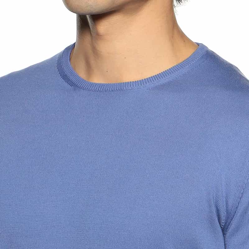 CRUCIANI クルーネックニットプルオーバー LIGHT BLUE