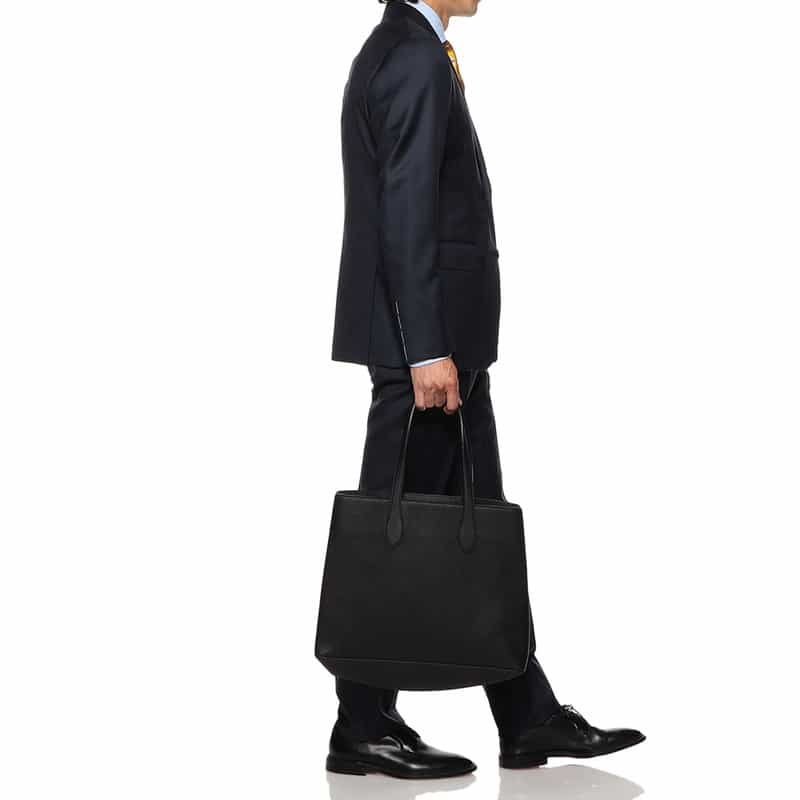IL MICIO レザートートバッグ "A-1" BLACK