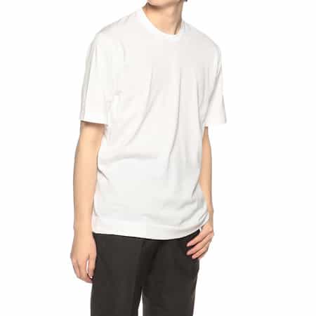海島綿クルーネックニットTシャツ "LORCA"