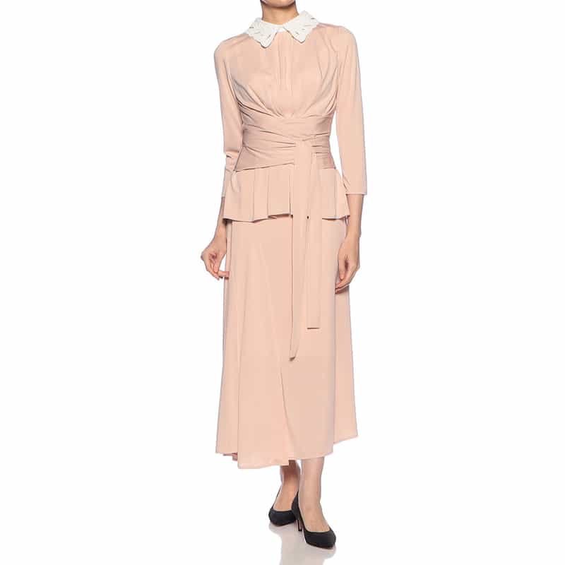 CORCOVADO セットアップストレッチフレアスカート LIGHT PINK