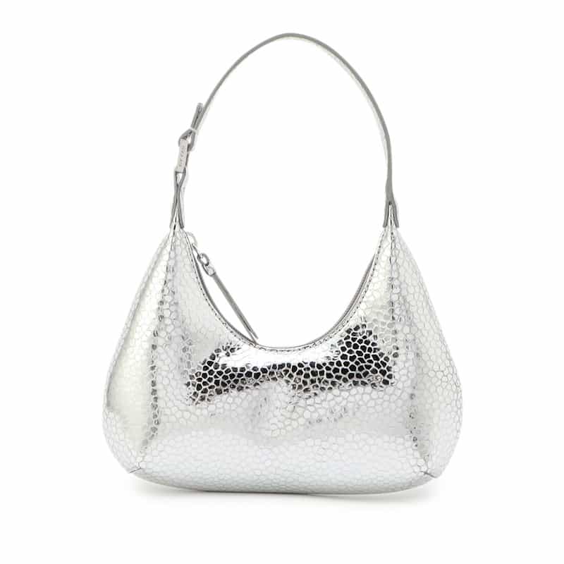 BY FAR "BABY AMBER" ミニショルダーバッグ SILVER
