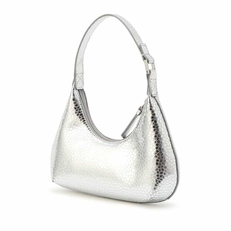 BY FAR "BABY AMBER" ミニショルダーバッグ SILVER