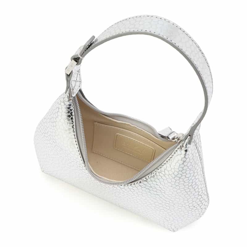 BY FAR "BABY AMBER" ミニショルダーバッグ SILVER