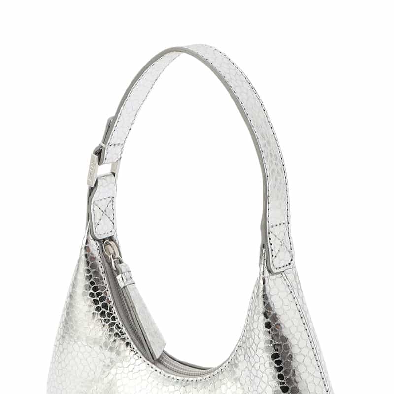 BY FAR "BABY AMBER" ミニショルダーバッグ SILVER