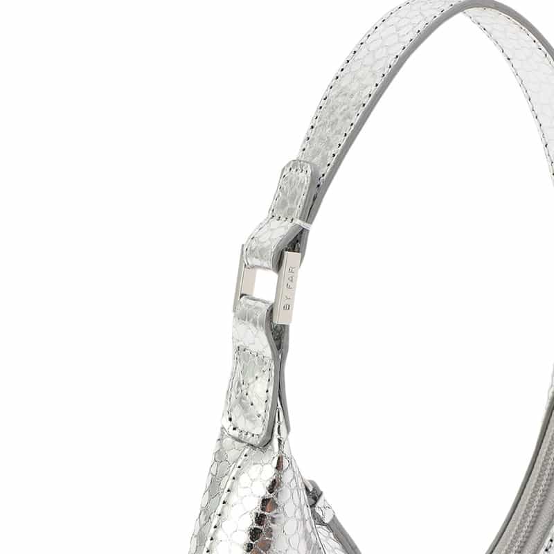 BY FAR "BABY AMBER" ミニショルダーバッグ SILVER