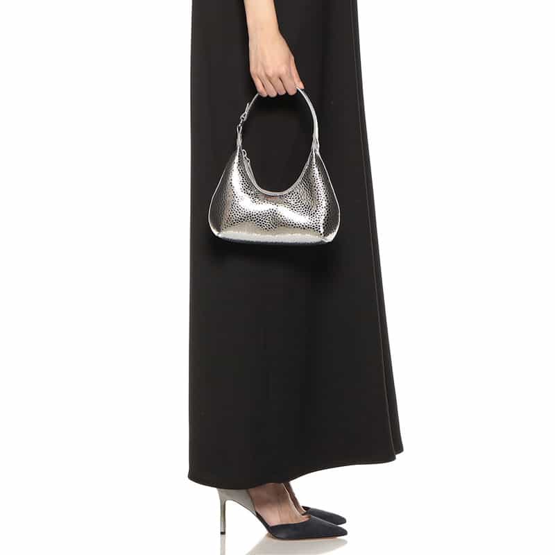 BY FAR "BABY AMBER" ミニショルダーバッグ SILVER