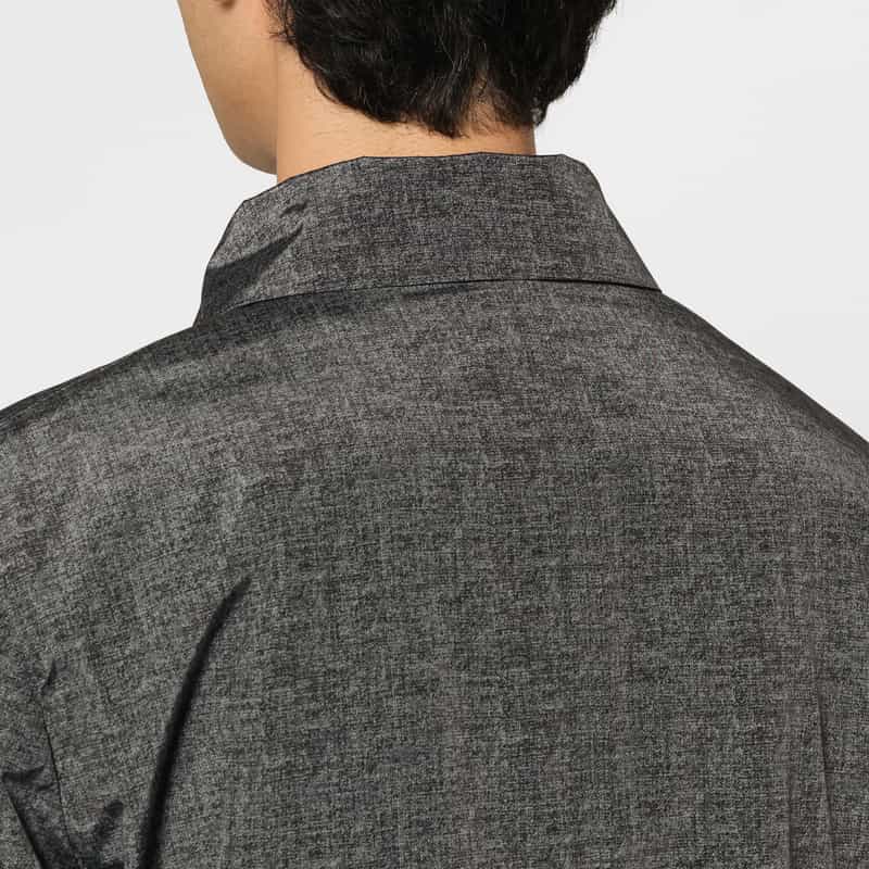BARNEYS NEW YORK ダウンライナー付きフーデッドステンカラーコート GRAY