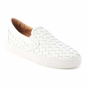 レザーメッシュスリップオンスニーカー（2194015）｜BARNEYS NEW YORK 