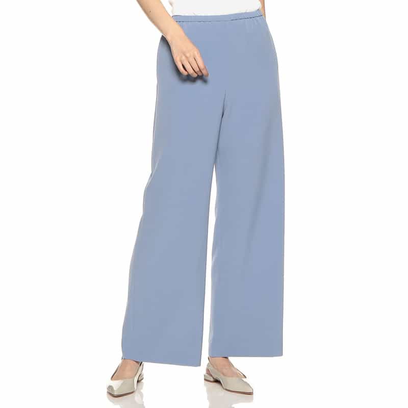 BARNEYS NEW YORK ウォッシャブルイージーワイドパンツ BLUE