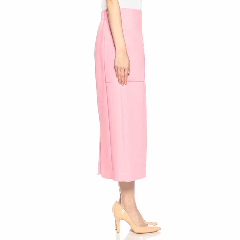 BARNEYS NEW YORK ウォッシャブルサイドポケットタイトスカート PINK