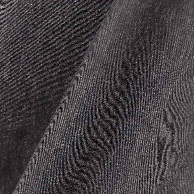 BARNEYS NEW YORK ウォッシャブル フレアミディスカート BLACK