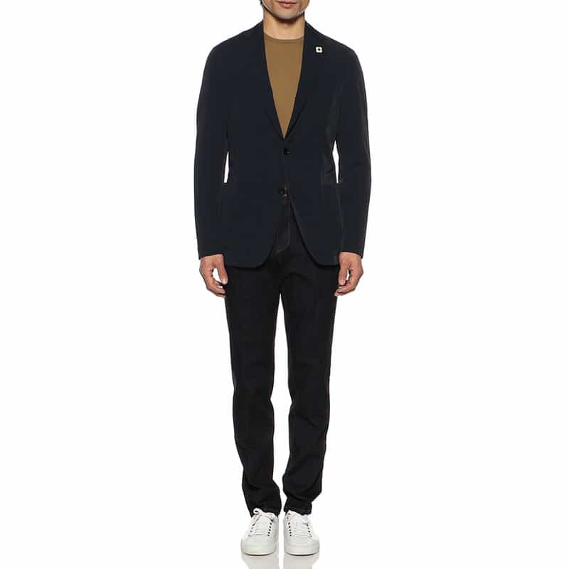 LARDINI セットアップジャージージャケット NAVY