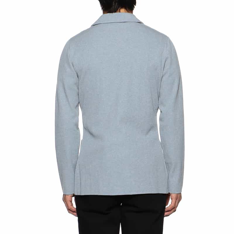 LARDINI コットンニットジャケット BLUE