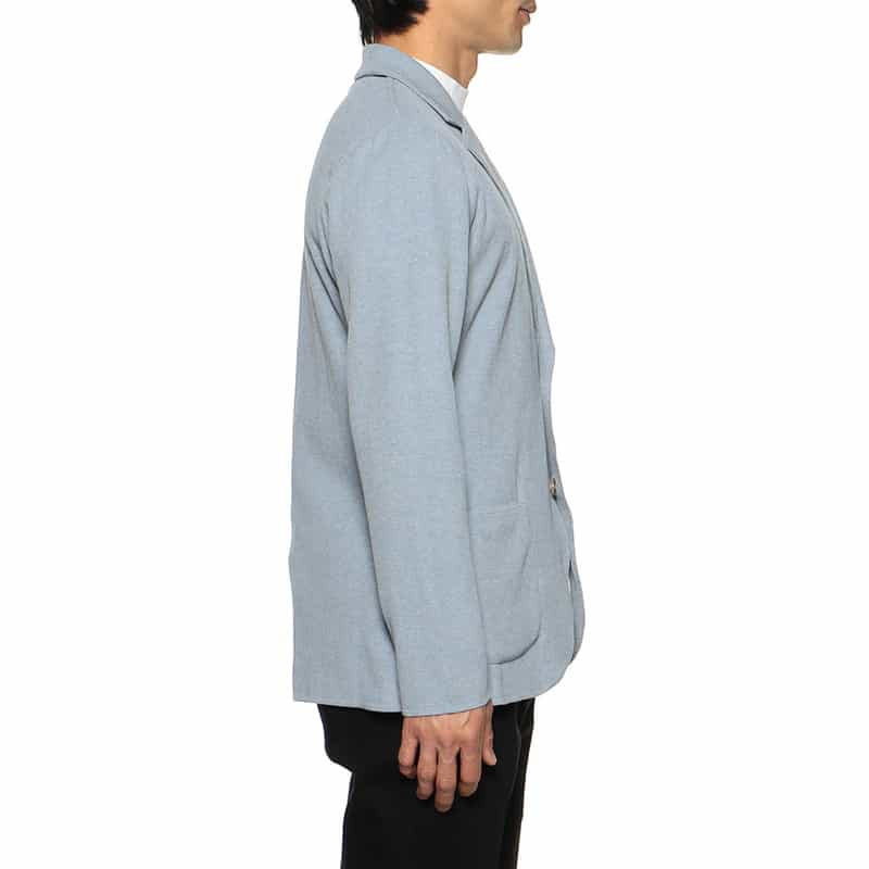 LARDINI コットンニットジャケット BLUE