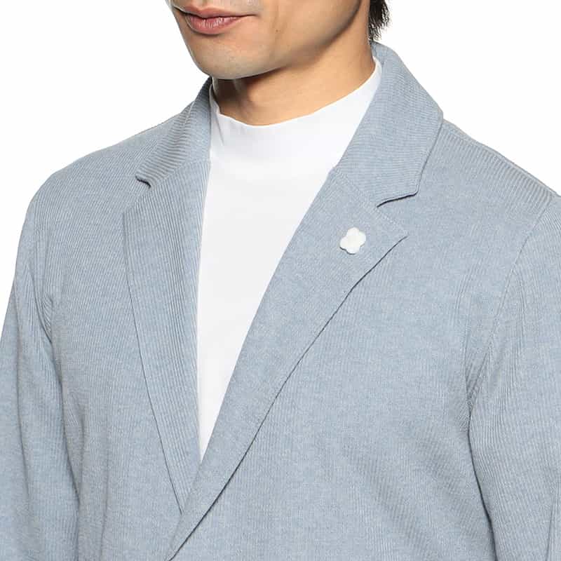 LARDINI コットンニットジャケット BLUE