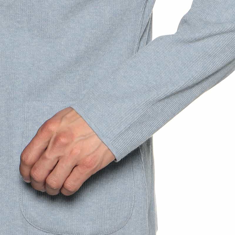 LARDINI コットンニットジャケット BLUE