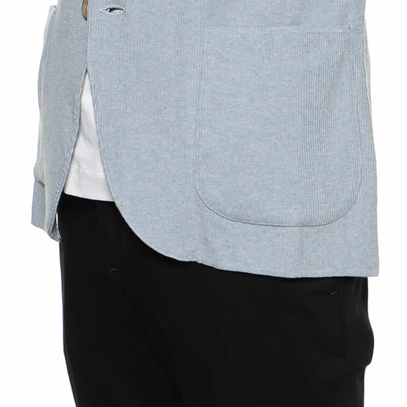 LARDINI コットンニットジャケット BLUE