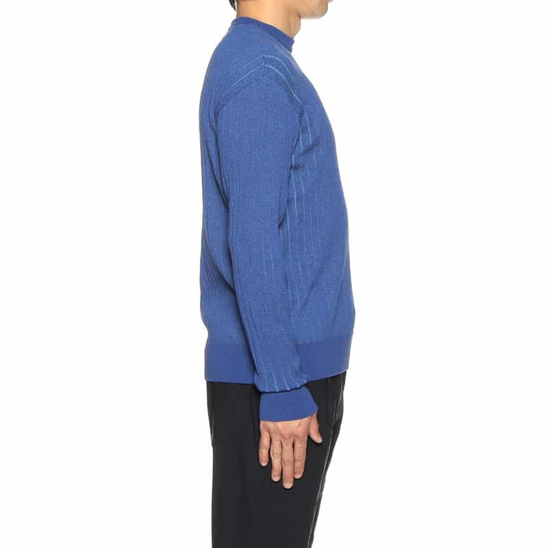 BARNEYS NEW YORK クルーネックニットプルオーバー BLUE